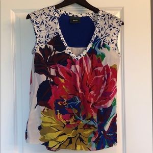 Anthropologie Maeve mixed bouquet blouse